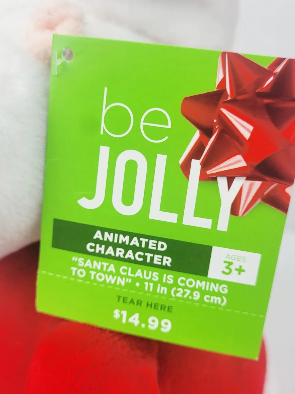Be Jolly Message Pals~Animated Plush~Santa Claus Is Coming To Town~Dances Sings